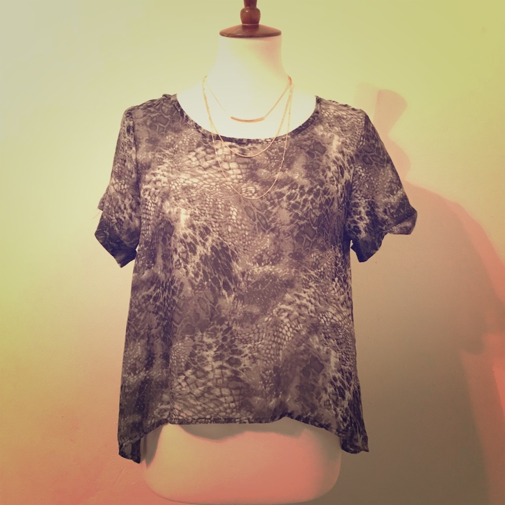 Kirra Snakeskin Print Top!